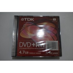 Lot de 5 Neuf Tdk DVD RW 4.7 GB 1-4X vidéo film cd