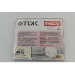 Rare Metallic Disc neuf tdk 800 MB 90 MIN 40X compact disc vierge cd audio