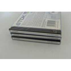 Lot de 3 neuf Cd RW tdk  rewritable multi speed 650 mb compact disc