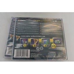 Lot de 7 neuf Emtec Basf Cd Rw High Performance Compact disc re writable 700 mb 80 min