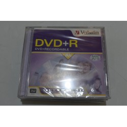 Lot de 5 neuf Verbatim DVD - R recordable 8X super azo 1X-8X 4.7GO 120 MIN film cd
