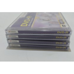 Lot de 5 neuf Verbatim DVD - R recordable 8X super azo 1X-8X 4.7GO 120 MIN film cd