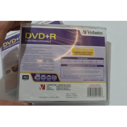 Lot de 5 neuf Verbatim DVD - R recordable 8X super azo 1X-8X 4.7GO 120 MIN film cd