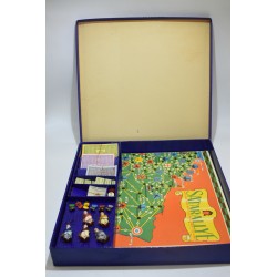 Satarallye ancien jeu de société Diamino Etiquette magasin Printemps sata rallye france jeux anciens