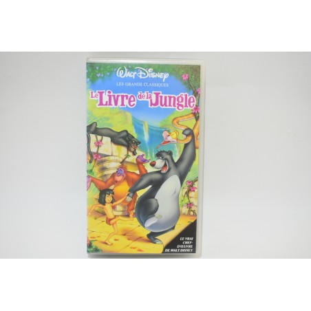 Le livre de la jungle Walt Disney vhs cassette vidéo dessins animés k7 grands classiques chef d'oeuvre
