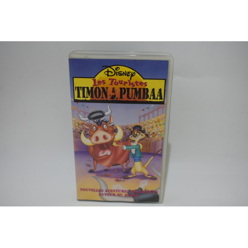Timon et pumbaa les touristes walt disney film le roi lion vidéo cassette k7 vhs dessins animés
