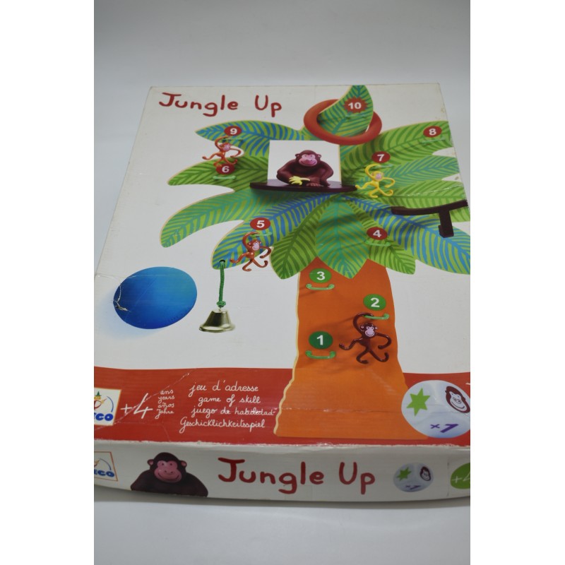 Jungle Up Edition Djeco jeu d'adresse Sos Ouistiti singe valseur bois macaque grenouille