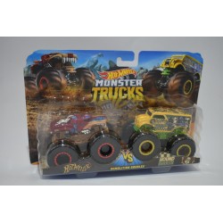 Hot Wheels Monster Trucks Hotweiler hound hauler demolition doubles Mattel jeu jouet voiture