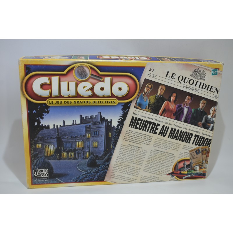 Cluedo Meutre au manoir Tudor jeu de société jeux Parker Hasbro