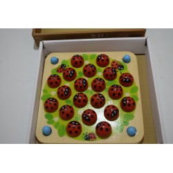 Jeu de Mémoire Coccinelle Bois Edition Petit Genie gifi jeu de société jeux eveil