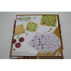 Jeu de Mémoire Coccinelle Bois Edition Petit Genie gifi jeu de société jeux eveil