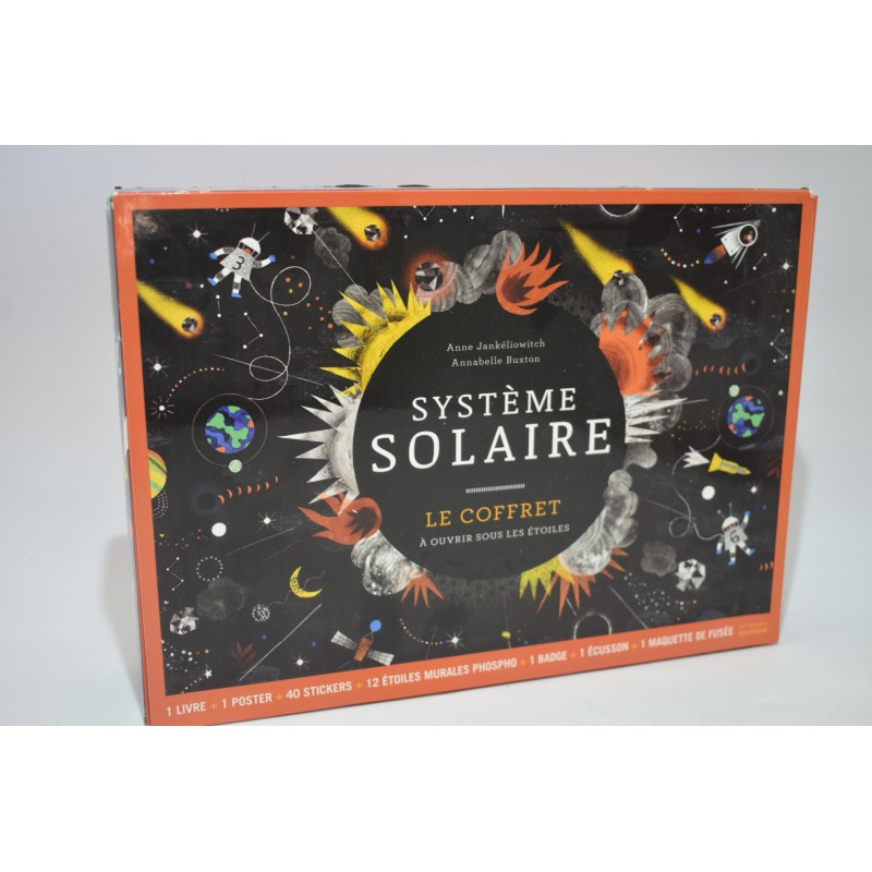 Systeme Solaire Le coffret a ouvrir sous les etoiles jeux découvertes maquette fusée livre