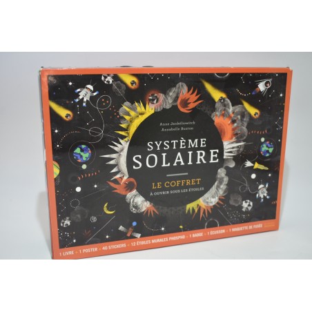 Systeme Solaire Le coffret a ouvrir sous les etoiles jeux découvertes maquette fusée livre