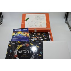 Systeme Solaire Le coffret a ouvrir sous les etoiles jeux découvertes maquette fusée livre