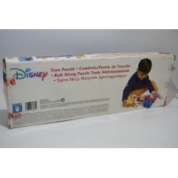 Disney Jouet Vintage Mattel Train Puzzle Jouet D'éveil Roll Along En Boîte