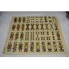 Années 40 vintage Pignalosa Napoli Italy planche cartes a jouer UNCUT SHEET Rampe Brancaccio 76 scopa tarot