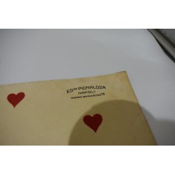 Années 40 vintage Pignalosa Napoli Planche de cartes a jouer Rampe brancaccio 76 uncut sheet tarot scopa