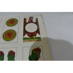 Années 40 vintage Pignalose Napoli Planche de cartes a jouer ancienne uncut sheet scopa tarot