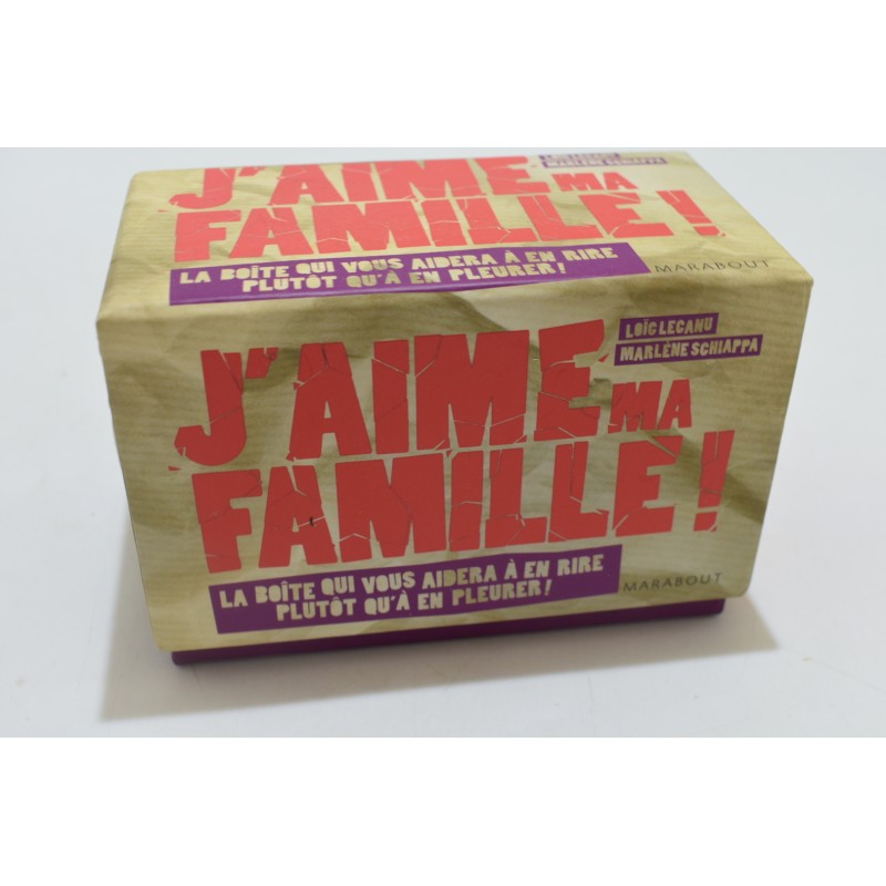 J'aime ma famille edition marabout jeu de société jeux cartes marlene schiappa
