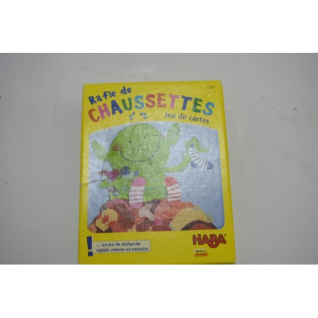 Rafle de chaussettes Edition Haba jeu de société rapidité jeux de cartes