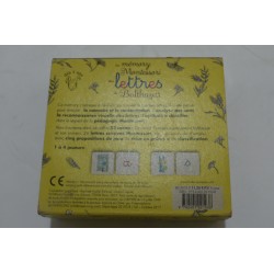 Le mémory Montessori des lettres de balthazar edition hatier jeunesse jeu de société jeux cartes