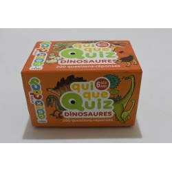 Qui Que Quiz dinosaures P'tits jeux docs edition Milan jeu jouet livre