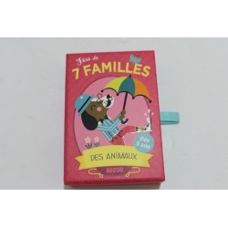 Jeu de 7 familles des animaux Edition Auzou jeux de société cartes
