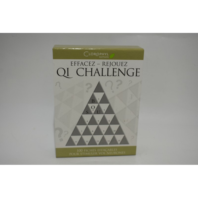 QI Challenge Clorophyl Edition jeu cerveau Q.I test intelligence jeux de carte logique
