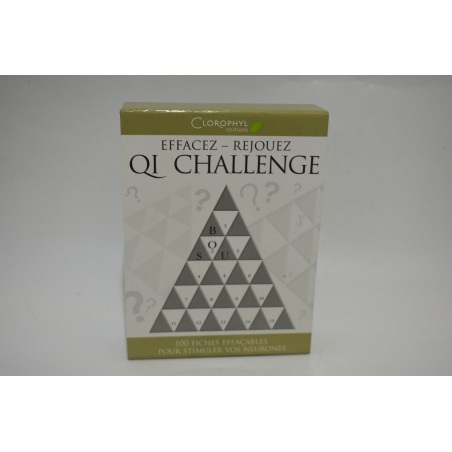 QI Challenge Clorophyl Edition jeu cerveau Q.I test intelligence jeux de carte logique