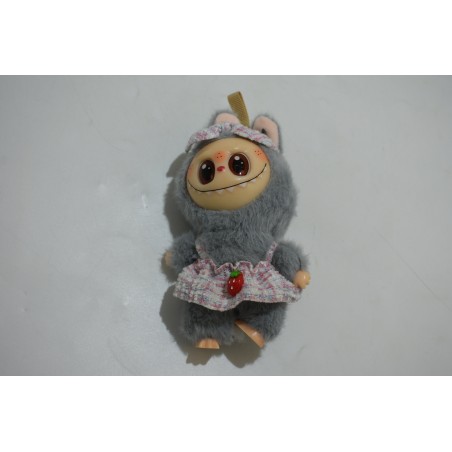 Labubu Pop Mart poupée figurine jouet habit fraise environ 18 cms