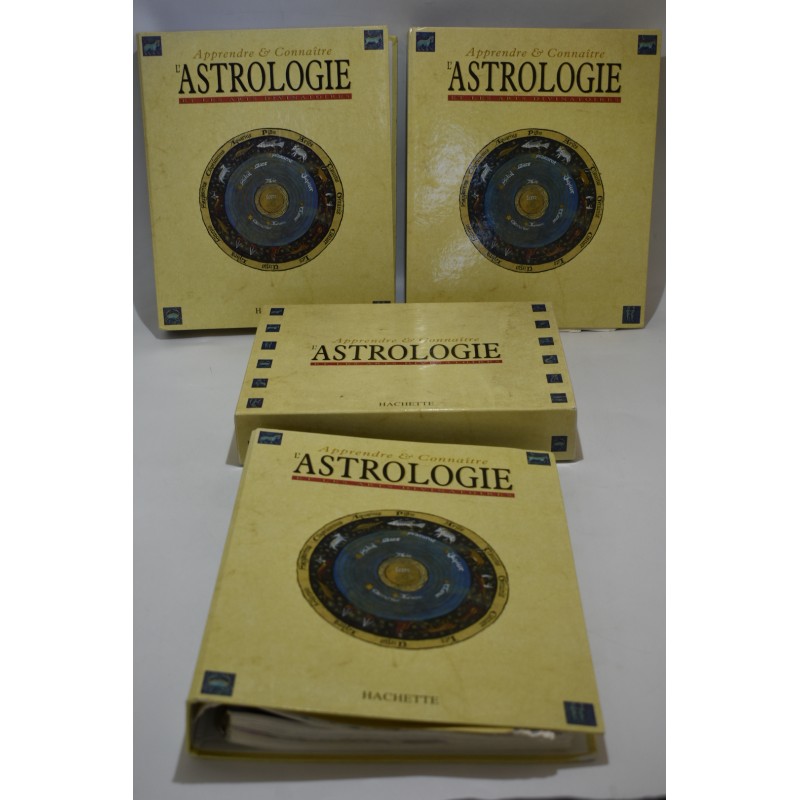 Lot Astrologie Edition Hachette Arts Divinatoires apprendre & connaitre classeurs boite collection