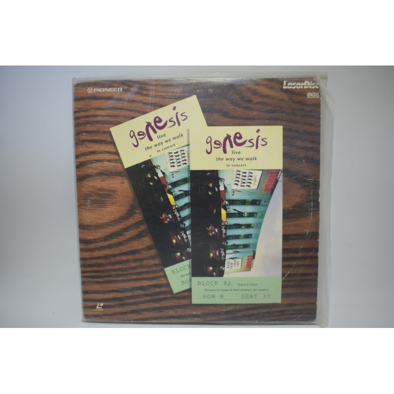 Genesis live The Way we walk in concert Pioneer Laser disc digital audio 1992 phil collins