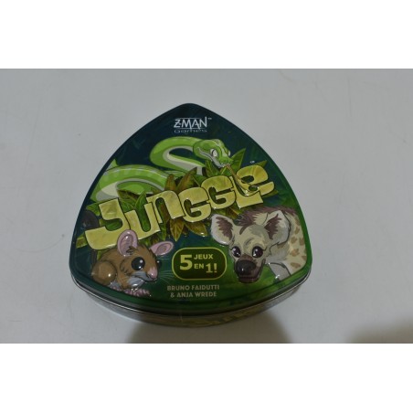 Junggle edition Z-Man games 5 jeux en 1 jeu de société jeux cartes jungle