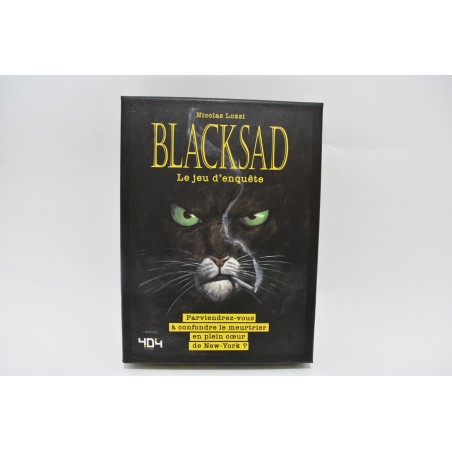 Blacksad Le jeu d'enquête jeux de société Editions 404 detectives