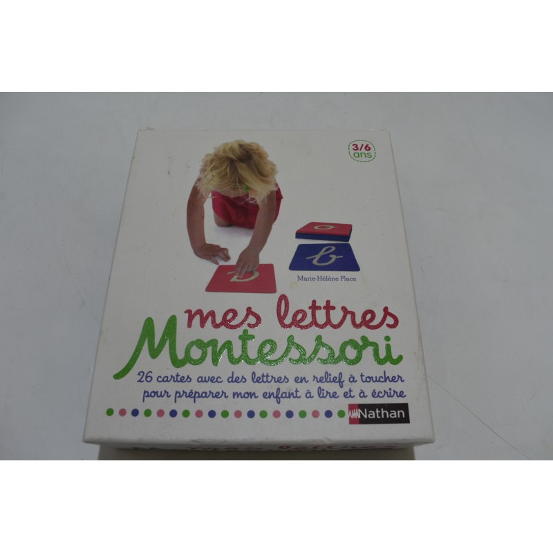 Mes Lettres Montessori Edition Nathan jeu de société jeux lettres cartes