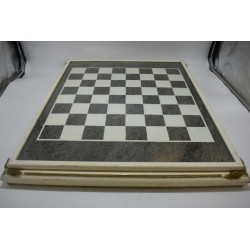 Très Grand plateau jeu d'échecs Echiquier jeux échec bois et marbre case 5 x 5