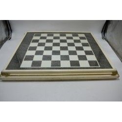 Très Grand plateau jeu d'échecs Echiquier jeux échec bois et marbre case 5 x 5