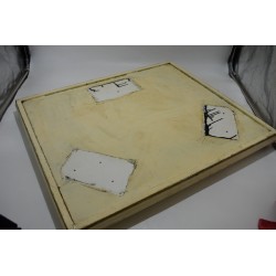 Très Grand plateau jeu d'échecs Echiquier jeux échec bois et marbre case 5 x 5