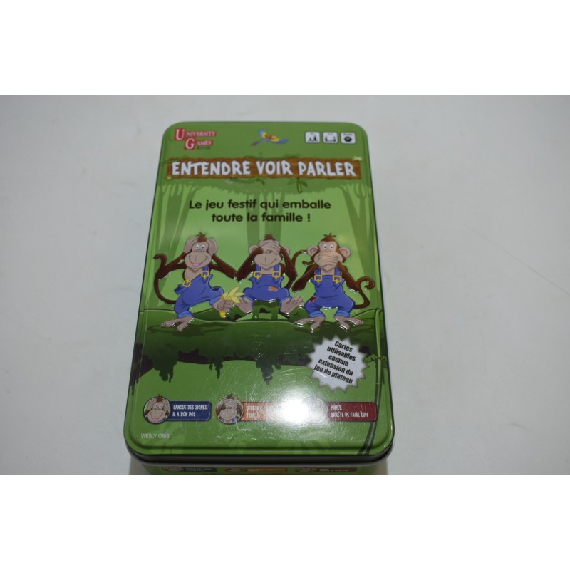 Entendre Voir Parler Edition University Games jeu de société jeux festif famille