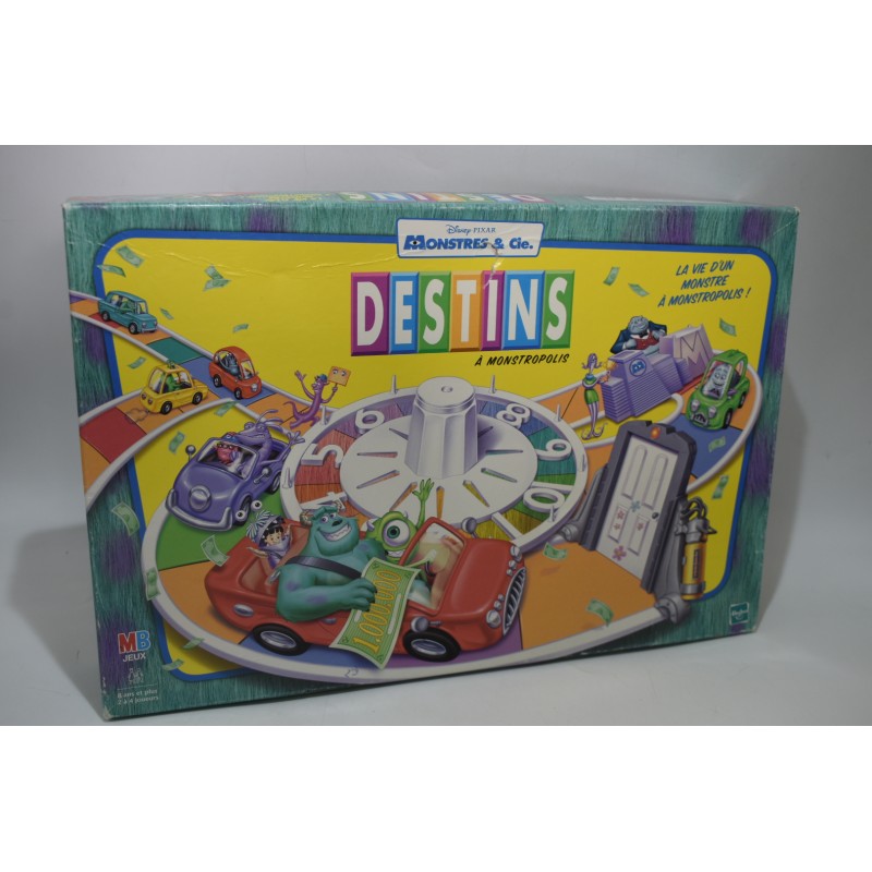 Destins a Monstropolis Edition Disney Pixar Monstres & Cie Hasbro jeu de société jeux life le jeu de la vie destin