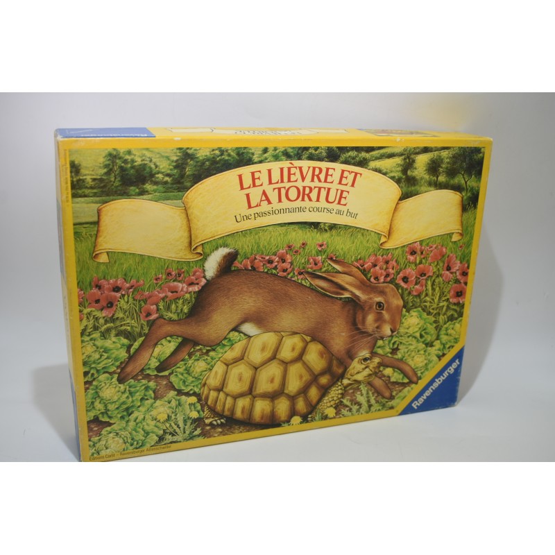 Le lièvre et la tortue 1978 Edition Ravensburger jeu de société jeux course au but carlit