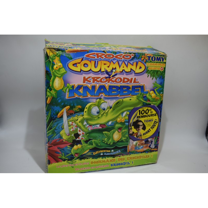 Croco Gourmand Edition Tomy jeu de société electronique vintage retro jeux crocodiles krokodil knabbel