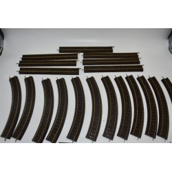 Lots de Rails Jouef ancien Ho croix aiguillages pont courbes droit rail trains modelisme