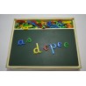AlphaJura Alphabet magnetique jeu jura vintage ardoise aimantée lettres chiffres tableau école