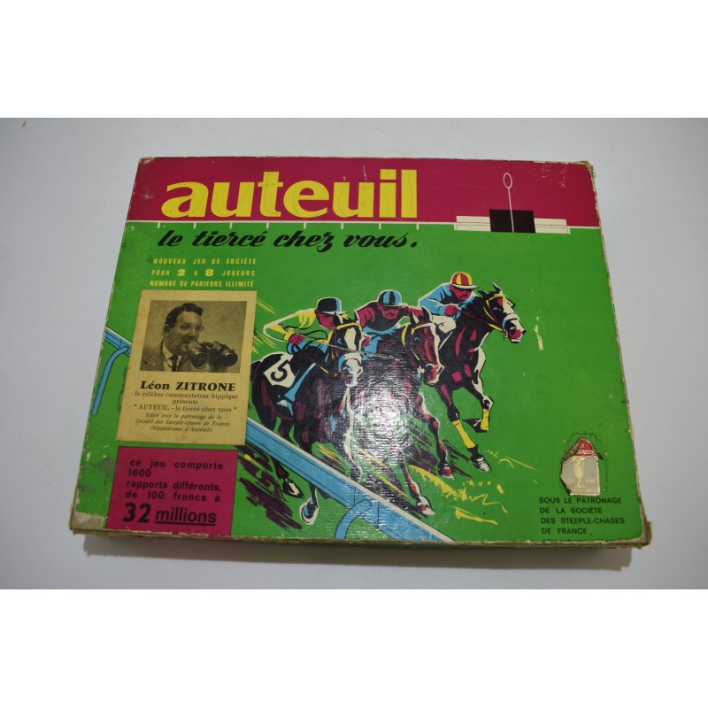 Auteuil Le tiercé chez vous jeux dujardin jeu de société steeple chases dujardin