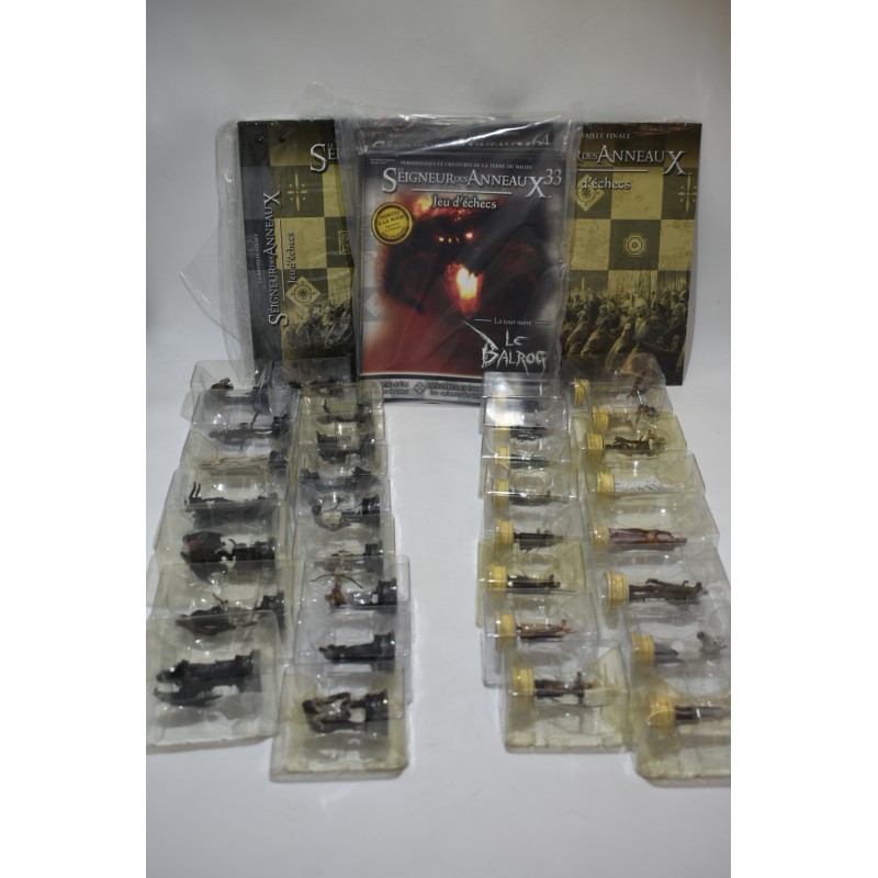 Le Seigneur des anneaux Jeu d'echecs jeu echec Serie 2 33-64 Eaglemoss pieces pions classeurs fascicule