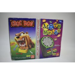 lot 2 jeux de voyage Croc dog et mots melés edition goliath jeu de société