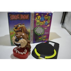 lot 2 jeux de voyage Croc dog et mots melés edition goliath jeu de société