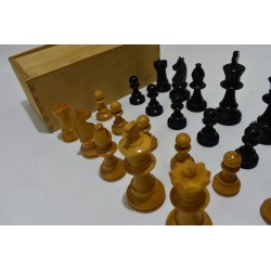 jeu d'echecs ancien staunton bois look chavet lardy jeux de société echec pions pieces