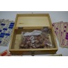 Jeu de loto ancien jeux de société pions bois cartons numéro jeux nouveaux reunis